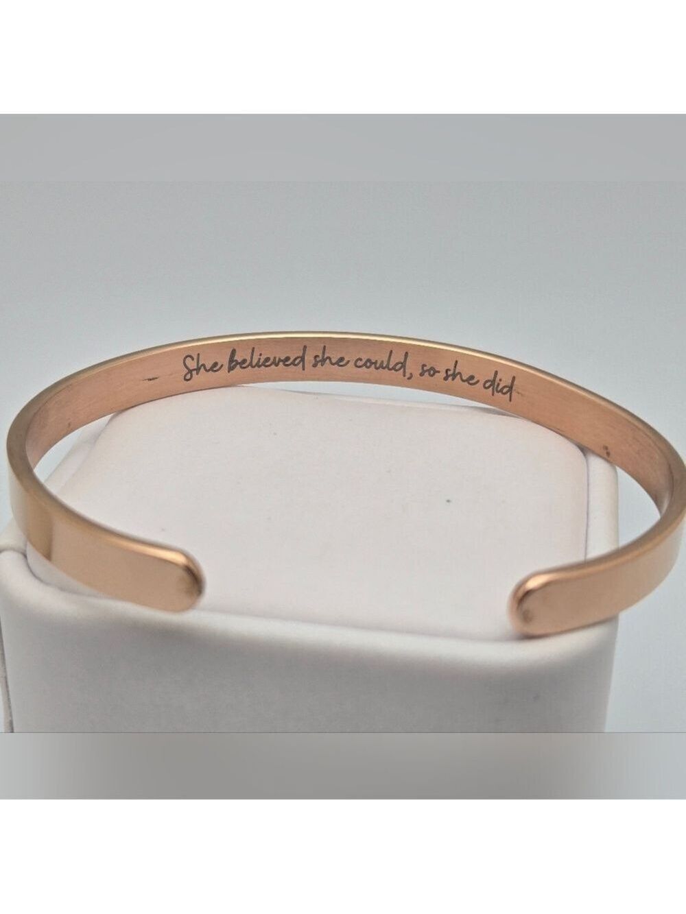 ✨2/$10✨ Cooper Inspirational Gold Cuff Bracelet Positive Message Jewelry Casual